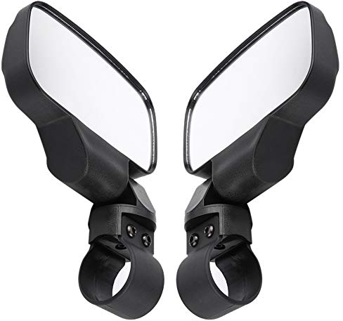 KIMISS UTV Rückspiegel, Verstellbarer Motorrad-Rückspiegel Konvexes Design Plactic Glass UTV Seitenspiegel für UTV Polaris RZR
