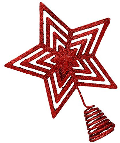 SOLUSTRE 1stk Weihnachtsbaumspitze Stern Star Christmas Tree Topper Beleuchtet Weihnachtsbaum-anhänger Baumwipfelstern des Neuen Jahres Led-weihnachtslicht Weihnachten Bethlehem Eisen 3D