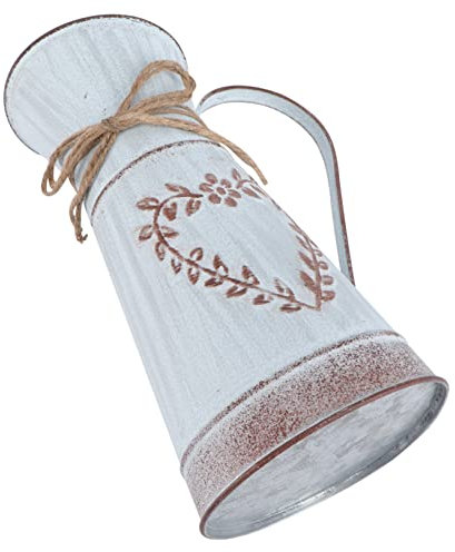 Herzförmiges Blumenarrangement Blumenkrüge Rustikal Milchkannen Blumenkrüge China Groß Pflanzeneimer Aus Metall Blumenkrüge Groß Land Metallvase Bodenvase Hochzeit Blumenvase Eisen
