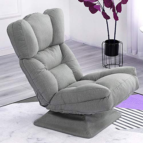 DongBao Swivel Floor Chair Lazy Sofa Chair Home-Office-Gaming-Reading-Rest-Meditation Floor Chair