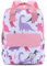 VASCHY Kinderrucksack, Niedlich Vorschule Schulranzen Jungen Mädchen Leichter Rucksack Kindergarten Kleinkind Tagesrucksack Brustgurt Rosa Dinosaurier