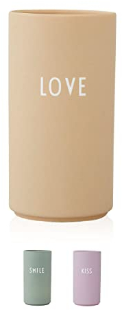 Design Letters Lieblings vase | Geschenke für sie, ihn, Frauen, männer | skandinavische deko vase für Wohnzimmer, büro deko| Wohnungsdeko für frische Blumen, trockenblumenstrauß