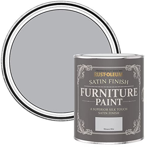 Rust-Oleum Grey Furniture Paint in Satin Finish - Monaco Mist 750ml
