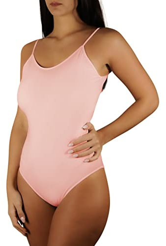 Clessidra Body Donna Spalla Stretta – Cotone Elasticizzato - Art-1211/C (2, Rosa)