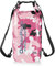 Folgtek Borsa Impermeabile per Rafting 15L, 20L Borsa Asciutta Multi-Uso per Esterni in PVC Adatta per Kayak, Canottaggio, Rafting, Pesca, Nuoto e Campeggio (Rosa, 20L)