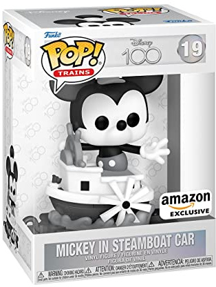 Funko Pop! Trains: Disney 100 - Mickey Mouse - Amazon Exclusive - Collectable Vinyl Figure - Gift Idea - Official Merchandise - Toys for Kids & Adults - Movies Fans - Model Figure for Collectors