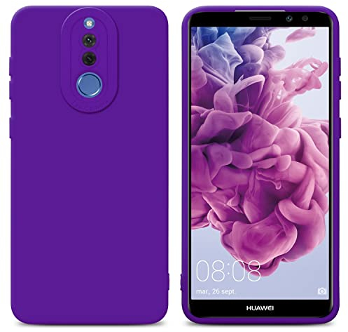 Cadorabo Custodia Compatibile con Huawei Mate 10 Lite in Fluid Viola Scuro - Coperchio Protettivo in Silicone TPU Flessibile
