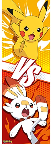 GB eye - POKEMON Poster de porte Pikachu et Flambino (53 x 158 cm)