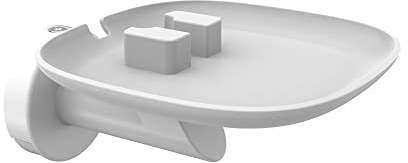 conecto, Wandhalterung für SONOS ONE (SL) und SONOS Play:1, Lautsprecher-Halterung aus Stahl und Aluminium, weiß