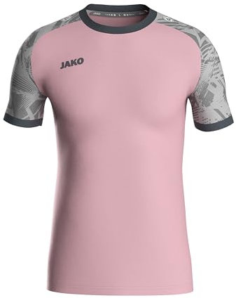 Jako Maillot Iconic, Rose foncé/Gris Doux/Anthracite Clair, XL Homme