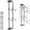 Insaga Bike Wall Mount for 2 Bikes, Garage Bicycle Storage Rack Indoor Cycling Horizontal Holder Hanger with Adjustable Hooks Space-Saving up to 120lbs for MTB, eBike, Mountain or Road Bike,140 x 25cm