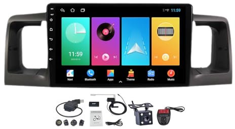 Android 12 Radio estéreo de Coche para Toyota Corolla E130 2000-2004 con Carplay Android Auto Control del Volante 9 Pulgadas de Pantalla táctil con Bluetooth GPS 4G WiFi SWC FM RDS ( Size : M100CP )