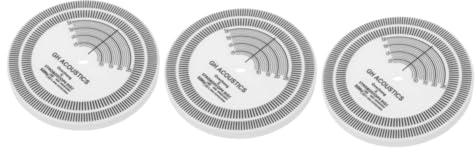 Toyvian 3st Stylus-Debugging-Diskette Werkzeug Einstelllineal Disc Für Vinyl-Schallplatte Runde Stroboskopscheibe Vinyl-Plattenspieler-Plattenspieler-disc Acryl Runden Aufsammeln
