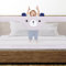 Bett Bettgitter Baby Bettschutzgitter mit Höhenverstellbar Kinderbettgitter für Kinderbetten, Elternbetten & Alle Matratzen Massivholzbetten, 175 * 100 * 26cm – grau