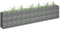 Rantry Arriate de gabion en acier galvanisé 270 x 30 x 60 cm Convient pour planter des plantes et des fleurs, pots d'extérieur adaptés pour terrasses, balcons et patios