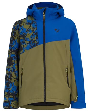 Ziener Kinder ANZO Ski-Jacke/Winterjacke | warm, atmungsaktiv, wasserdicht, deep olive, 176
