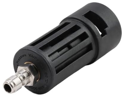 Adattatore idropulitrici compatibile con Kärcher K1-K7 1/4 attacco rapido a baionetta per accessori e tubi ad alta pressione compatibile con Parkside Nilfisk Lavor STIHL (Black1)