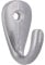 SIRO Kleiderhaken Rhede, Schlicht, Druckguss reinweiß pulverbeschichtet, 35 mm x 27 mm x 18 mm, 1747/PB1