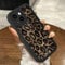 Genmoral Compatible with iPhone 14 Pro 6.1 Inch Matte Case,Leopard Pattern Print, Shockproof Anti Scratch Cheetah TPU Soft Case for Women Girls Black