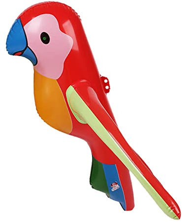Parrot Inflatable Pool Toy Aquatic Themed Inflate Pool Beach Birthday Party Toy Eggplant Inflatable Costume (Multicolor, One Size)