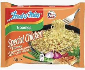 Indomie Noodles Special Chicken 75g (Pack of 20) | Authentic Indonesian Instant Noodles | Quick and Easy | Ready to Serve in Minutes
