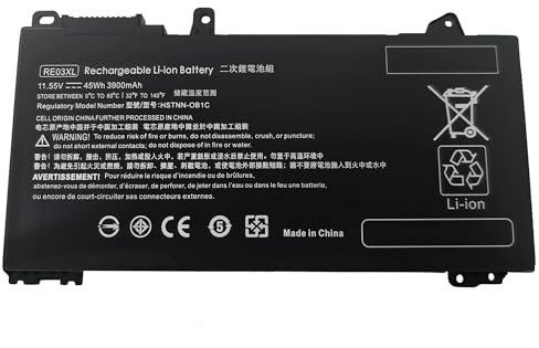 RE03XL RF03XL Batterie pour HP ProBook 430 G6 440 G6 450 G6 455 G6 455R G6 HP RE03XL HSTNN-0B1C HSTNN-DB9A ZHAN 66 G2 14 66 Pro 13 G2 HSTNN-UB7R L32407-2B1 L32407-2C1 L32407-AC1 L32656-005
