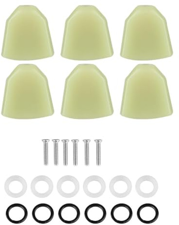Fangxuee Guitar Tuning Pegs Machine Heads Guitar Tuning Pegs Machine Heads Knob Handles for Folk Guitars