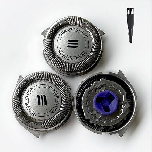 HQ8 Cuchillas de repuesto compatibles con afeitadoras eléctricas Philips HQ8 HQ7 HQ6 PT8 PT7, cabezales de repuesto premium para maquinillas de afeitar de cabeza, paquete de 3, 1 cepillo