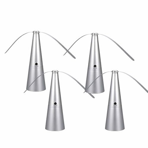 4 Pc Ventilatori Per Tavoli, Ventilatore Portatile Repellente Per Mosche, Ventilatore Repellente Per Zanzare Alimentato A Batterie, Girante Deterrente Per Tavoli All'aperto All'interno Di Feste,