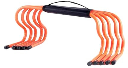 KESOTO 5 Stück Agility Trainingshürden, 15 cm Hohe Geschwindigkeitshürden für Sport, Leichtathletik Und Fußball