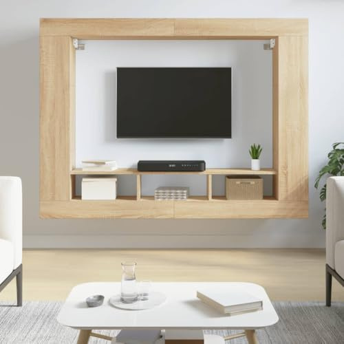 Generico Mobile Porta TV Rovere Sonoma 152x22x113cm in Legno Multistrato,Marrone,28.49kg,833724