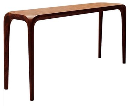 AOCDNEK Bartisch aus massivem Walnussholz,robuster und langlebiger Barhocker for Balkon und Terrasse,ideal for Cafés,Wohnzimmer,Bubble-Tea-Läden und Kaffeebars(120x40x105cm/47.2x15.7x41.3in)