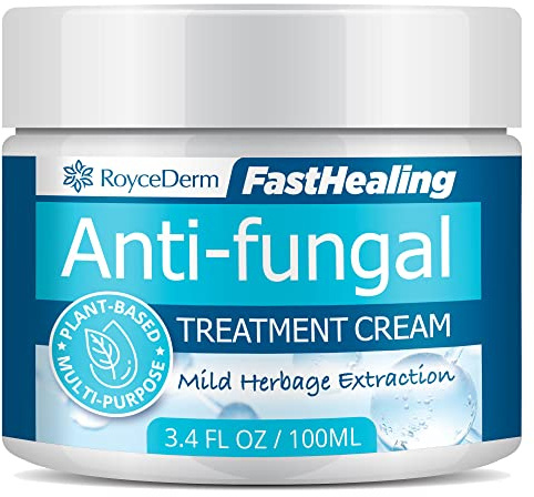 Roycederm Antifungal Treatment Cream for Skin: Anti-Fungal Cream for Jock Itch, Ringworm, Athlete's Foot & Rash Relief - Strong Fungal Care for Men & Women - Gentle Formula for Itchy Skin & Tinea