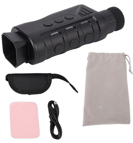 Monocular Telescope 1080p 12MP Digital Camera with 16x Zoom Night Vision 2500mAh Battery 1.54 Screen 1/4 Inch Tripod Mount for Wildlife and Bird Watching
