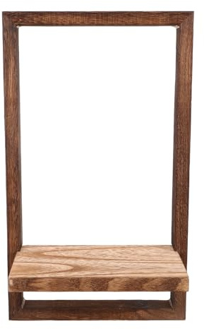 Zerodeko Étagère Murale Bois Flottante pour Plantes Intérieures Support Vertical pour Pots Décoratifs Salon Chambre Balcon