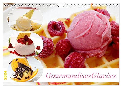 Gourmandises glacées (Wandkalender 2024 DIN A4 quer), CALVENDO Monatskalender