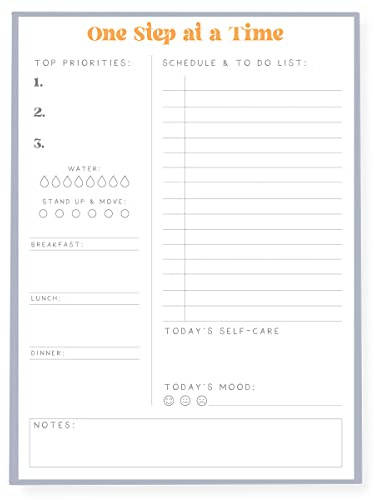 Graphique Blocco note per la lista delle cose da fare, 150 fogli a strappo, pianificatore delle attività, agenda giornaliera, blocco note per appunti, lista di controllo prioritaria, non datato, 15,2