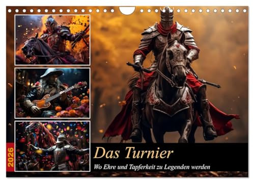 Das Turnier (Wandkalender 2026 DIN A4 quer), CALVENDO Monatskalender: Wo Ehre und Tapferkeit zu Legenden werden (CALVENDO Kunst)