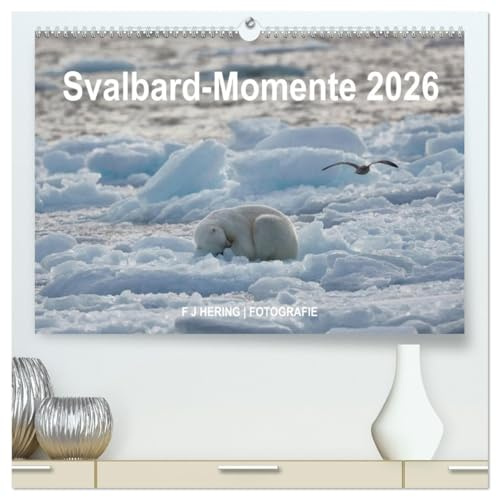 Svalbard-Momente (hochwertiger Premium Wandkalender 2026 DIN A2 quer), Kunstdruck in Hochglanz: Spitzbergen, Nordaustlandet und Kvitoya (CALVENDO Natur)