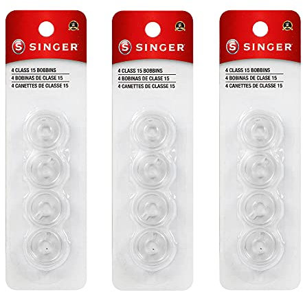 SINGER Spulen Klasse 15, transparent, 4 Stück