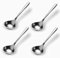 Qualizon 18/8 Stainless Steel Heavy Duty Big Soup Spoon Large Serving Spoon Mini Ladle-7.9inch (4 Packed)