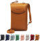 Jangostor Femmes Portefeuille Sac À Bandoulière En Cuir Porte Monnaie Téléphone Portable Mini Pochette Porte Carte Épaule pour les téléphones de moins de 6,3 pouces (Brown)