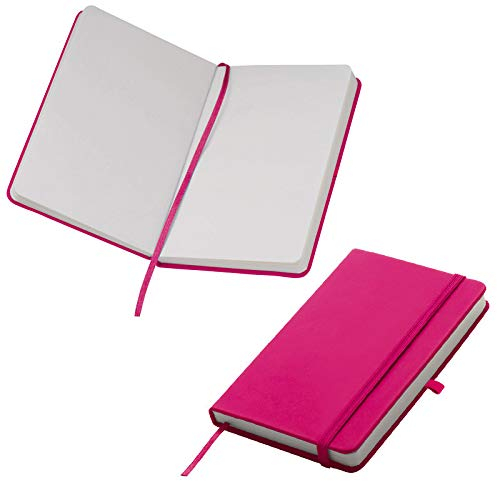 Notizbuch / DIN A6 / 160 S. / blanko / samtweiches PU Hardcover / Farbe: pink
