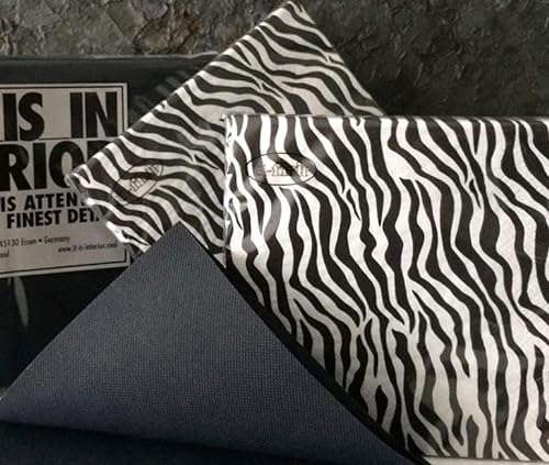 TableART im SchwarzWeiss Mix - 40 Glamour Servietten SCHWARZ Komfortgröße 38 x 38 cm & 40 ZEBRA Servietten SchwarzWeiß 33 x 33 cm