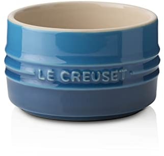 Le Creuset Ramequín liso de cerámica de gres, Apilable, 200 ml, Azul Marseille