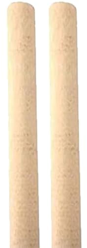 Newman and Cole Wooden Broom Handle Stick Wood Broomstick/Wooden Pole for Floor Mop Handle Brush Broom - 4ft (120cm) x 1 1/8 (28-29mm) Handles - Pack of 2