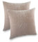Kuscheli® 2er Set Kissenbezug im Doppelpack Cashmer Touch Fleece Kissenhülle, Sofakissen Kopfkissenbezug Kissenbezüge Couchkissen, Farbe:Taupe, Größe:2X 80x80 cm