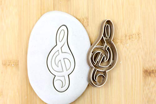 Cookie Cutter Fondant Keksstempel/Ausstechform Keksausstecher Notenschlüssel ca. 8cm