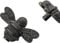 Brass bee 2 x Solid Drawer Knob Handles | Drawer Handle | Bee Cabinet knob | Cupboards, Doors, Cabinets & Drawers for Kitchen, Wardrobe, Chest, Drawer Pull (Black)