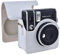Rieibi Mini 40 - Funda protectora de piel sintética para cámara instantánea Fujifilm Instax Mini 40 con correa de hombro extraíble, White, Estuche de belleza